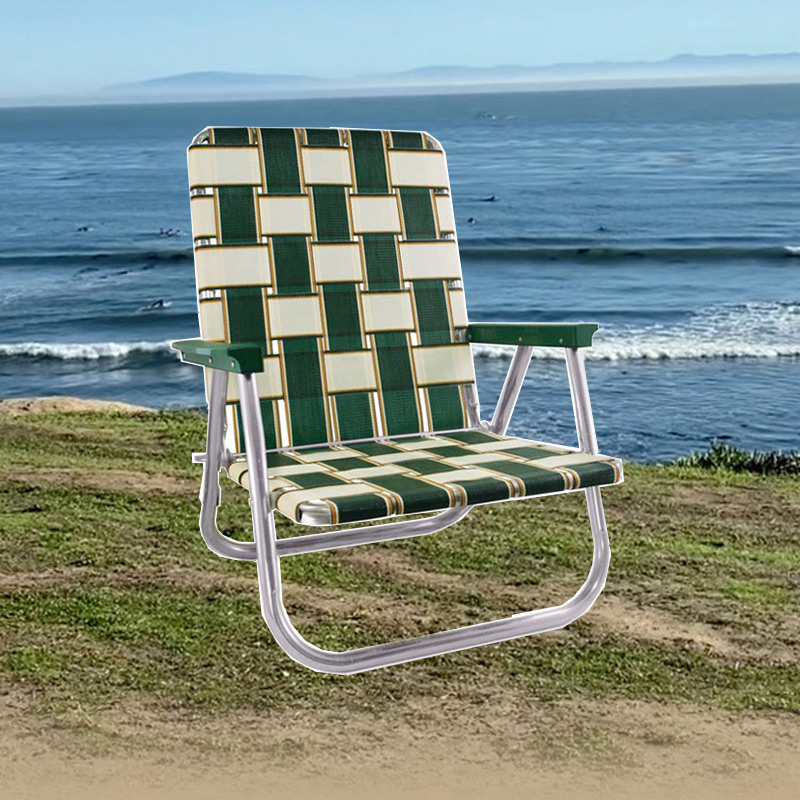 Buy a Classic Aluminum Beach Chair ~ Charleston Stripe from The Surf Haberdashery at House of Greco