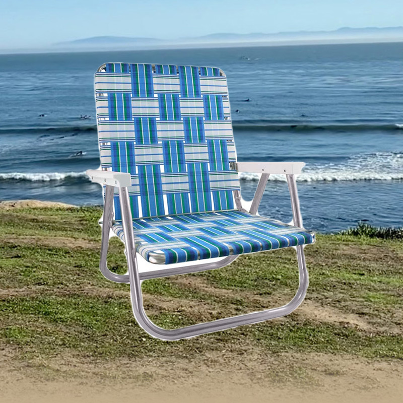 Buy a Classic Aluminum Beach Chair ~ Sea Island Stripe from The Surf Haberdashery at House of Greco