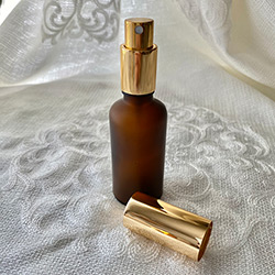 Buy a 50ml Amber Mister with Gold Lid from The Homeopathy Lounge at House of Greco