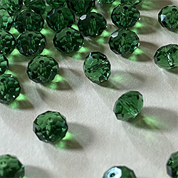 Buy a Dark Moss Green ~ 8mm Briolette from Beads’ of’ Nefertari at House of Greco