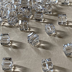 Buy a Crystal ~ 4mm Cube from Beads’ of’ Nefertari at House of Greco