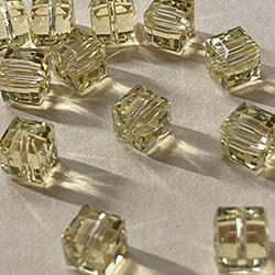 Buy a Jonquil ~ 6mm Cube from Beads’ of’ Nefertari at House of Greco