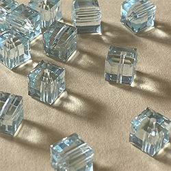 Buy a Light Azore ~ 6mm Cube from Beads’ of’ Nefertari at House of Greco