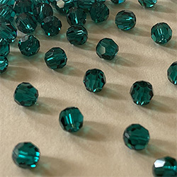 Buy an Emerald ~ 6mm Round from Beads’ of’ Nefertari at House of Greco