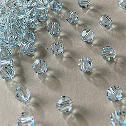 Buy a Light Azore ~ 6mm Round from Beads’ of’ Nefertari at House of Greco