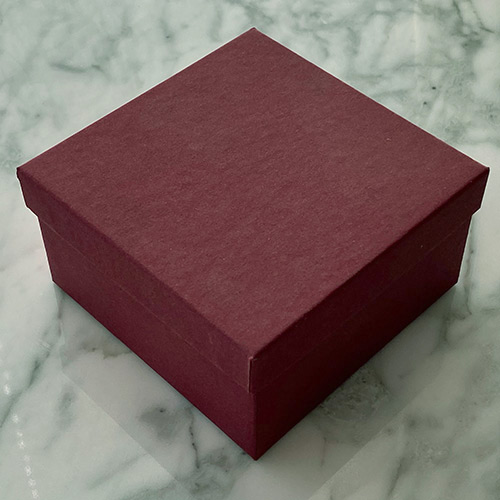 Buy a Barn Red, Tall Square Box at House of Greco