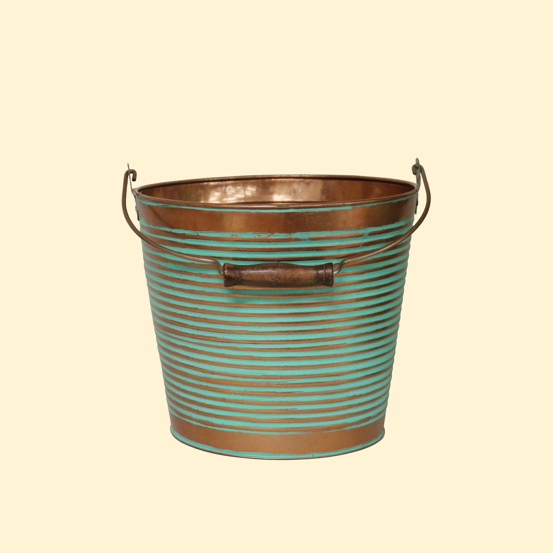 Buy a 10’’ Round Copper Planter from Joe’s General Goods at House of Greco