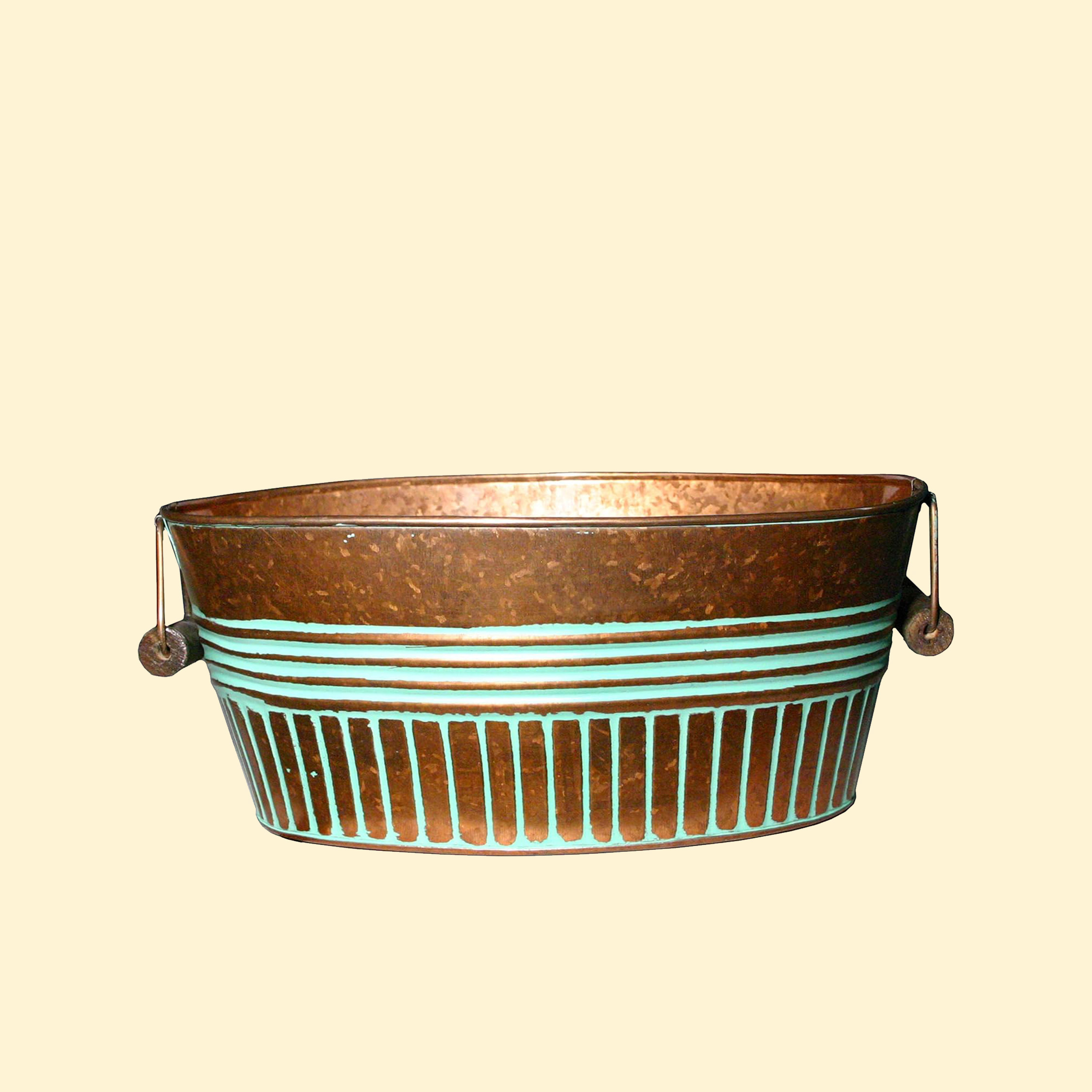 Buy a 14’’ Oval Copper Planter from Joe’s General Goods at House of Greco