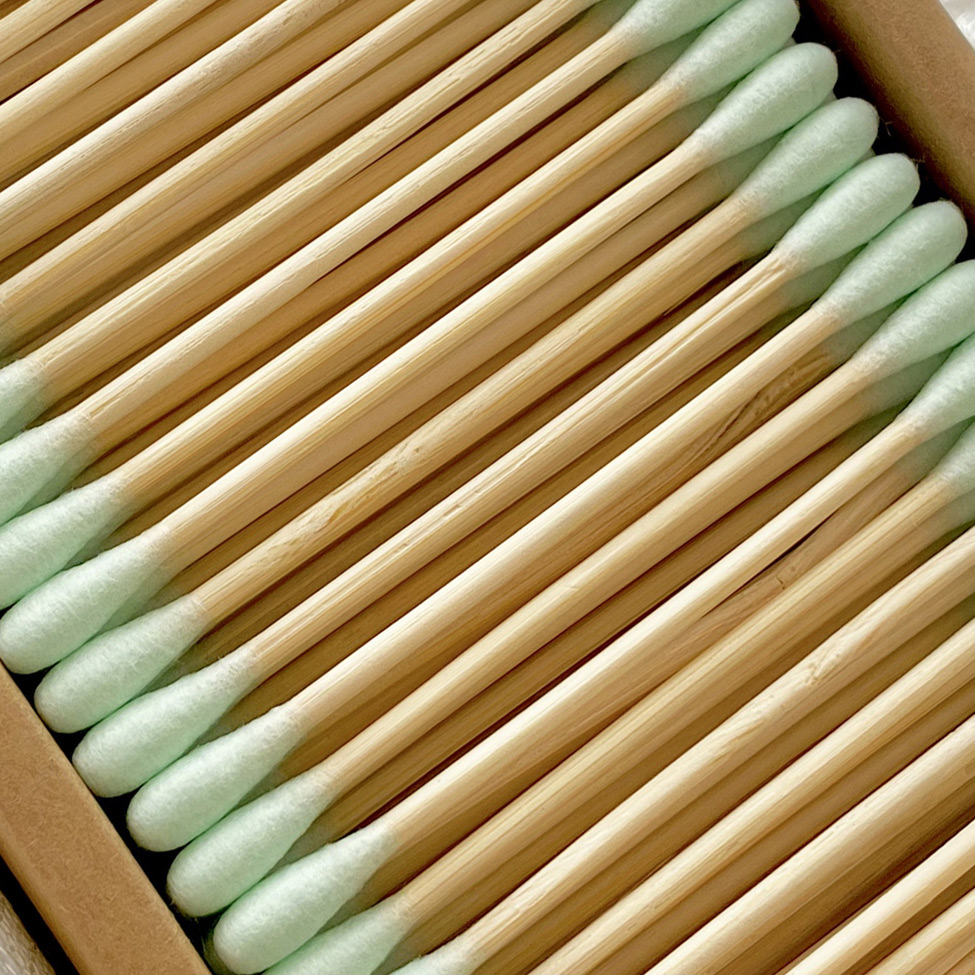 Buy a Cotton Swabs on Bamboo Sticks ~ Aqua from Joe’s General Goods at House of Greco